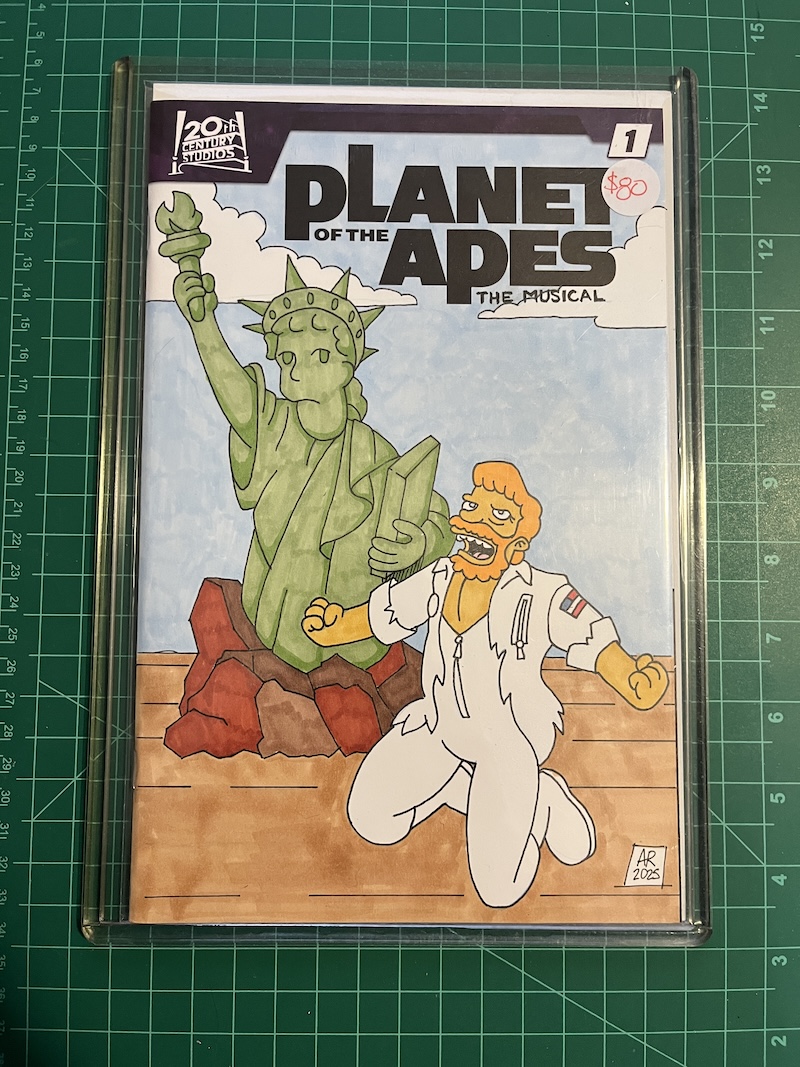 PLANET OF THE APES sketch cover - Merch Table (dot) ca