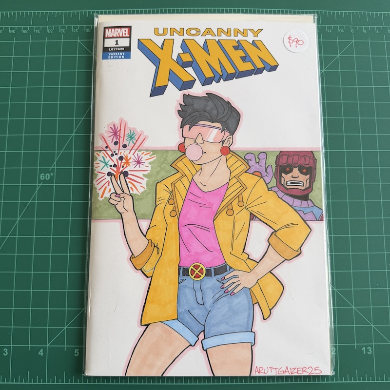 UNCANNY X-MEN - JUBILEE sketch cover - Merch Table (dot) ca