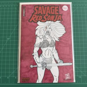 SAVAGE RED SONJA sketch cover